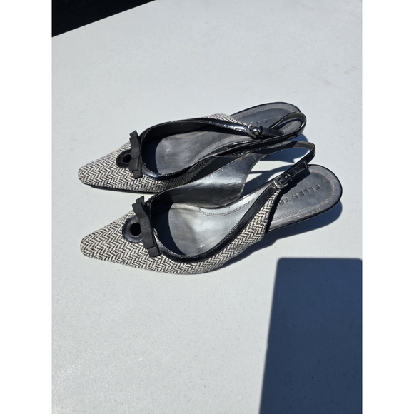 Ellen Tracy Shoes - Ellen Tracy M Kitten, Zebra Colored High Heels Size 7.5